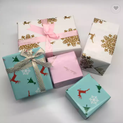 Gift wrapping paper 80gsm packaging paper with customized size Christmas gift packaging tissue paper / 2