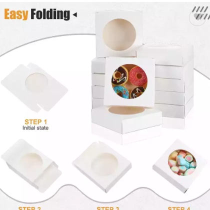 Custom Food Snack Soap Packaging Valentine's Day Gift White Kraft Paper round cardboard box wit / 2