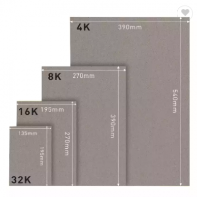 Customized 230 250 300 350 gsm Raw Rolling duplex board grey back Grey Chipboard