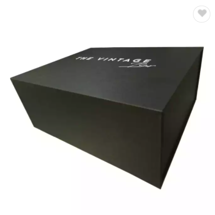 Luxury Custom Logo Printed Recycled Cardboard Flat Foldable Paper Gift Boxes Packaging Magnetic Clos / 3