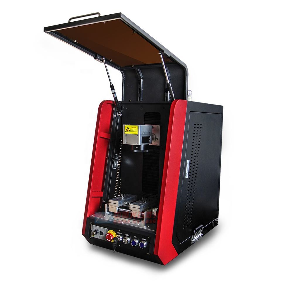Fiber laser machine 100W 100watt jewelry engraver name necklace cutter gold silver rings engraving m / 1