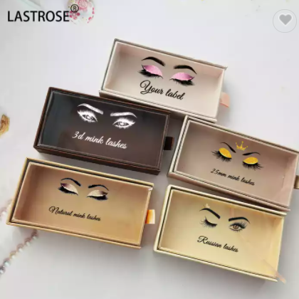 Luxury eyelashes box packaging empty lash boxes custom logo wholesale mink eyelash case packaging / 3