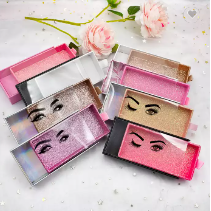 Wholesale Black butterfly boxes hot selling mink eyelash box private label eyelash box packaging / 3