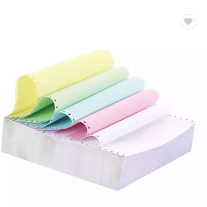 Factory 241mm 2 Ply 3 Ply Pink/ White/ Blue Computer Continuous A4 Sheet Ream Ncr Carbonless Paper / 2