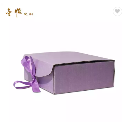 Custom logo printing perfume packaging box purple shipping corrugated cardboard mailer box for perso / 1
