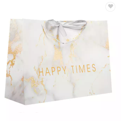 Custom printed logo cardboard packaging multi-color optional Kraft Gift Craft shopping paper bags / 2