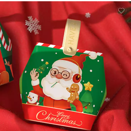 2022 New Year Party Candy Cookie Packaging Bag Merry Christmas Self-sealing Paper Gift Bags with Han / 2