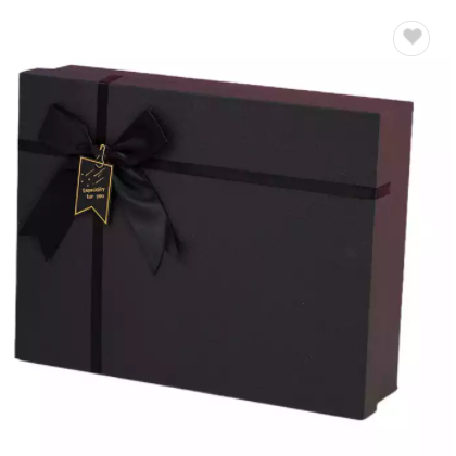 Packaging cardboard gift box for gift sets with ribbon luxury bridesmaid proposal gift box set / 2