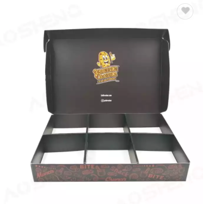 Wholesale color printing paper mochi donut packaging gift boxes cookie dough delivery cookie boxes w / 2
