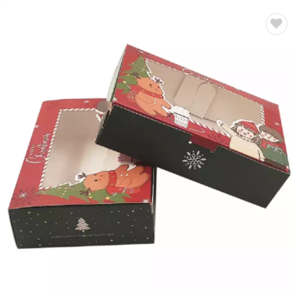 Custom luxury Christmas decoration gift paper boxes Christmas eve gift present box / 2