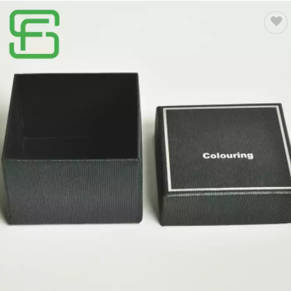 Customized Luxury Black Jewelry Box With Cardboard Jewelry Packaging Paper Gift Box / 2