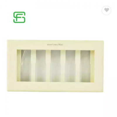 Transparent Cosmetic paper Gift packaging box With clear pvc window