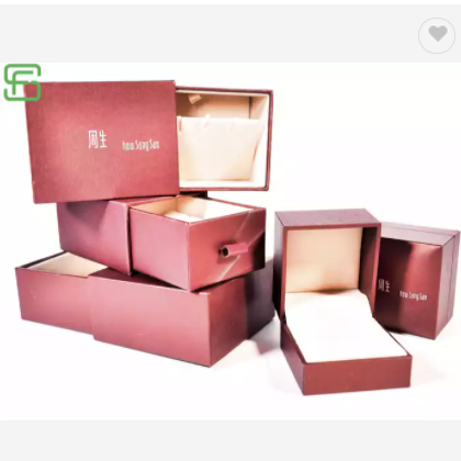 Wholesale Rectangular Chain paperboard Packaging Vintage Necklace Jewelry Drawer gift box watch brac / 3