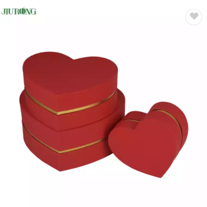 Wholesale Custom Luxury Heart Shape Kraft Paper Packaging Christmas Wedding Gift Box / 2