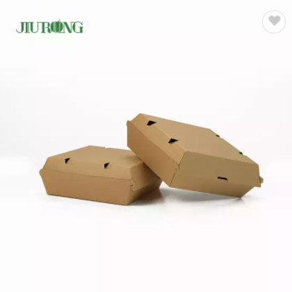 Wholesale KFC Fried Chips Burger Fast Food packing box Custom Print Paper Hamburger Box Packaging / 2