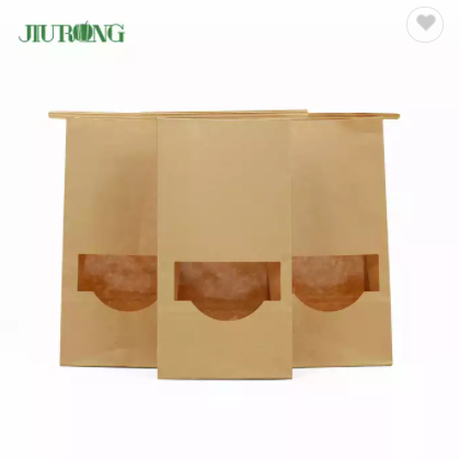 High Quality Kraft Paper Tin Tie Paper Bag for Coffee Bags with Window / 2