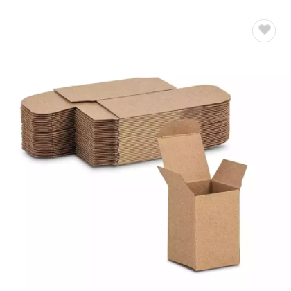 Small Tuck End Plain kraft Brown cardboard Box Packaging FSC Eco Packaging / 3