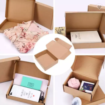 Recyclable Corrugated Box Mailers Cardboard Small Box for Shipping Mobile Phone Case / 3