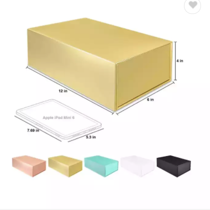 Rose Gold Magnetic Gift Boxes Packaging Luxury for ipad / 3