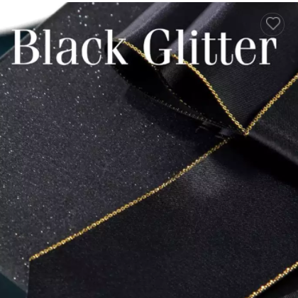 Glitter Gift Boxes with Lids Black Gift Boxes with Ribbons rose gold / 3