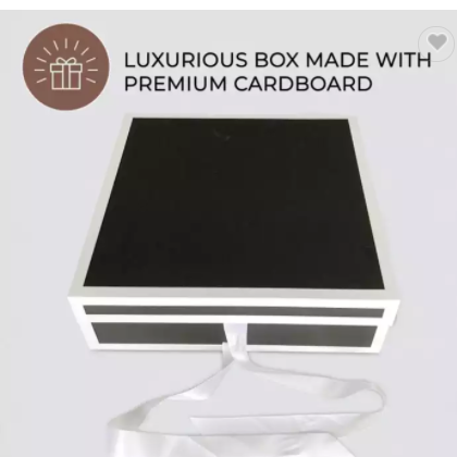 Magnetic Decorative Cardboard Gift Box Thanksgiving Christmas Bridesmaids Box with Lids And Ribbon / 2