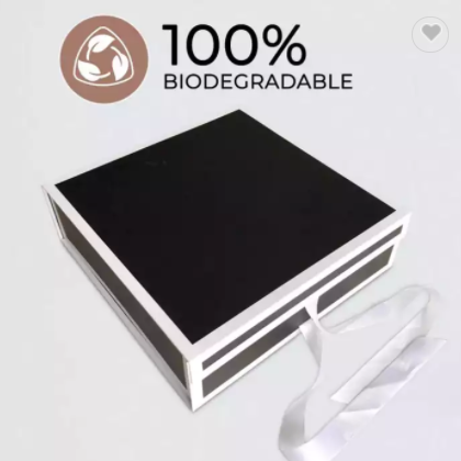 Magnetic Decorative Cardboard Gift Box Thanksgiving Christmas Bridesmaids Box with Lids And Ribbon / 3