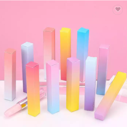 Silver White Empty Lip Gloss Boxes Rectangle Lipstick Perfume Essential Oil Spray Bottle Packaging B / 2