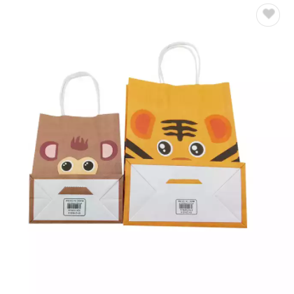 Wholesale Decorative Lovely Blue Gift Paper Bags safe food packaging desserts takeaway snacks Childr / 3
