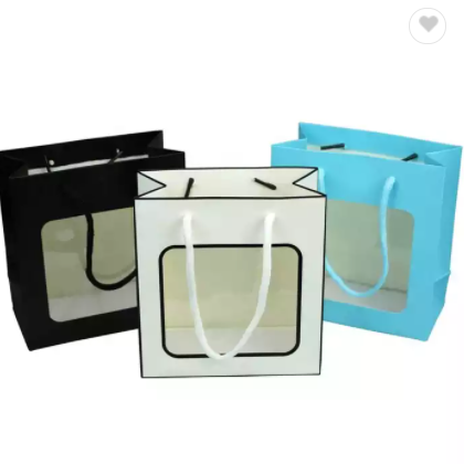 Children Birthday cute mini design Soft Touch Tote hand gift paper Bag Cartoon Teddy Bear Gift paper / 2