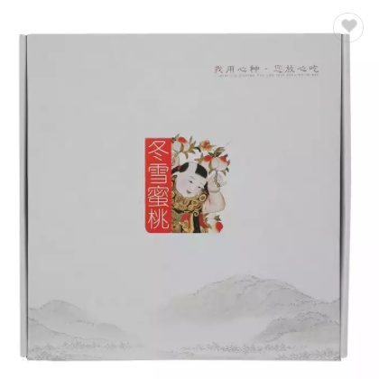 Custom printed cardboard peaches paper box export transport fresh peach cherry banana packaging frui / 2