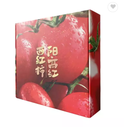 Folding Paper Box Shipping Carton Custom Rigid Deluxe Corrugated Cardboard Fruit Packaging Box For T / 3