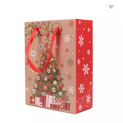 2022 new arrival christmas gift bags custom cartoon pattern large gift package of Christmas bag / 2