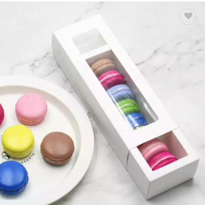 Beautiful Design China Supplier Custom Biodegradable Macaron Packaging Box With Clear Window / 2