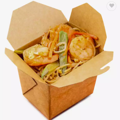 Food Grade Biodegradable Lunch Box Disposable Takeaway Food Container Salad Fruit Packing Container / 2