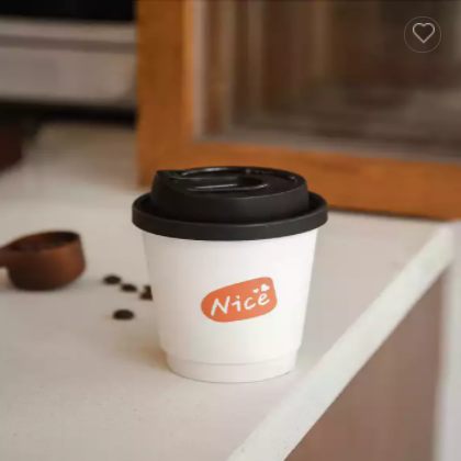 Eco Friendly Recycled Paper Cup Biodegradable Disposable Double Wall Bamboo Pulp Paper Cup / 2