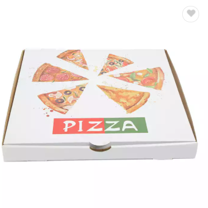 Wholesale pizza shop different size food custom printed logo pizza flute corrugated carton box packa / 3