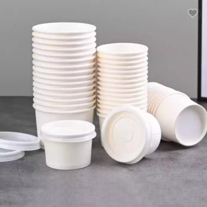 Factory Ice Cream Cup Custom Supplier Hot Sell Paper Cups For Ice Cream With Logo Print / 2