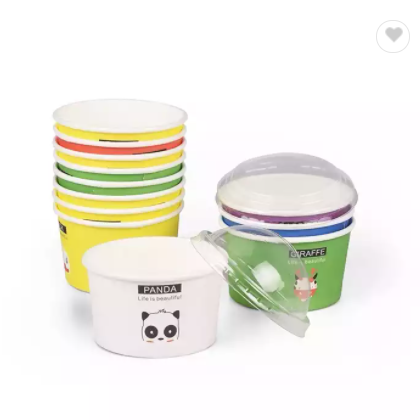 Factory Ice Cream Cup Custom Supplier Hot Sell Paper Cups For Ice Cream With Logo Print / 3