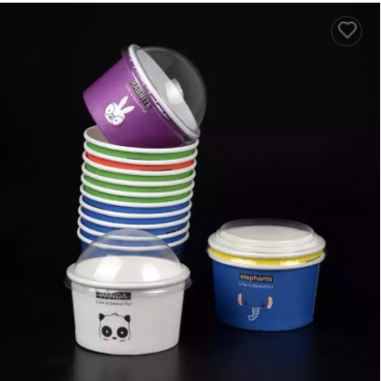 High Quality Cute Ice Cream Cups Paper Disposable Paper Cup For Ice Cream / 2