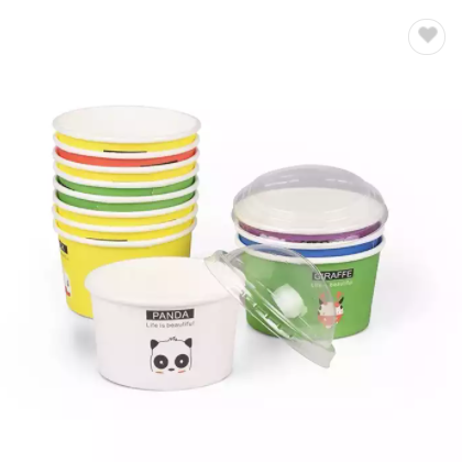 High Quality Cute Ice Cream Cups Paper Disposable Paper Cup For Ice Cream / 3