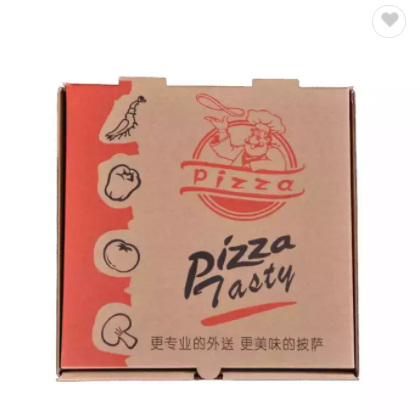 Corrugated Paper Pizza Box Personalizada Supply Color Printing Disposable Pizza Paper Box / 2