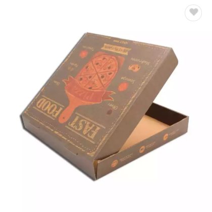 Corrugated Paper Pizza Box Personalizada Supply Color Printing Disposable Pizza Paper Box / 3