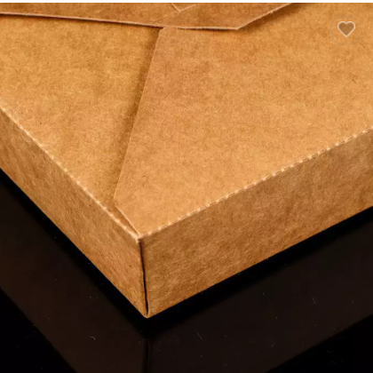 Cheap Customized Disposable Lunch Kraft Paper Food Packaging Lunch Container Hot Sale Paper Box Lunc / 3