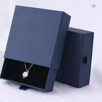 jewelry boxes wholesale eco friendly velvet Luxury small Drawer Paper Packaging custom jewelry gift  / 2
