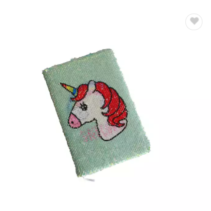Factory Printing Eco Friendly A5 Waterproof Glitter Sequin Notebook Unicorn Notebook For Christmas G / 2