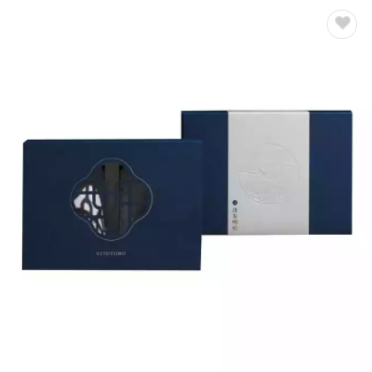 High Quality Custom Logo golden Rigid Paper Cardboard Hair Gift Packaging Boxes With Ribbon / 3