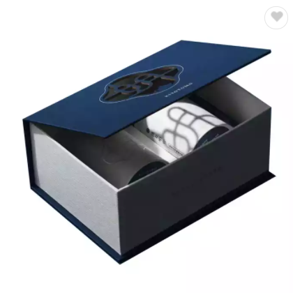 High Quality Custom Logo golden Rigid Paper Cardboard Hair Gift Packaging Boxes With Ribbon / 2