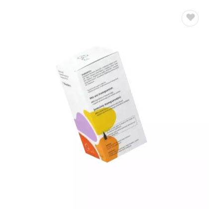 custom made Health Functional Food Packaging Box White card medicine bottle Gold Blocking Paper Pack / 2