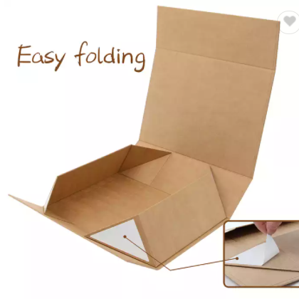 Small 7.88*3.15*7.09inch Collapsible Magnetic Closure box custom logo black white Gift Box for Cloth / 3