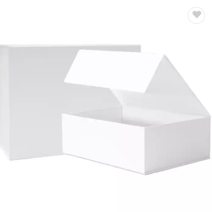 Small 7.88*3.15*7.09inch Collapsible Magnetic Closure box custom logo black white Gift Box for Cloth / 1